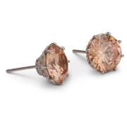 Lily and Rose Elenora studs - Champagne Silver