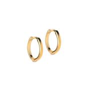 Enamel Classic Hoops 10 mm Ohrringe 18 kt. Silber Vergoldet E168G