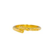 IX Studios Rustic Twist Ring 22 kt. Silber Vergoldet DMN0324GD