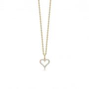 Mads Z Tender Heart Halskette 14 kt. Gold 0,12 ct. 1531312