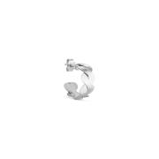 Jane Kønig Small Wavy Hoop Ohrring Single Silber SWH-AW22-S