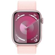 Apple Series 9 GPS 45mm Pink Case Light Pink Sport Loop MR9J3