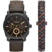 Fossil Machine Set mit Chronograph und Armband