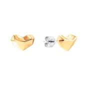 Calvin Klein FACETED HEART Ohrringe 18 kt. Edelstahl Vergoldet 3500004...