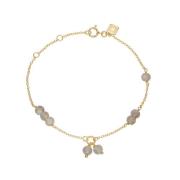 Carré Armband 18 kt. Silber Vergoldet FB 4364 LB-Rondelle 16+1,5+1,5cm