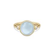 Julie Sandlau Prime Ring Milky Aqua Ring 22 kt. Silber Vergoldet RI248...