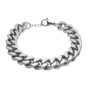 Captena Bulldog Bracelet Silver 12 mm Armband Rostfreier Stahl DU20085