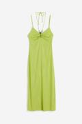 H&M Slipkleid mit Perlendetail Olivgrün, Alltagskleider in Größe M. Fa...