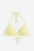 H&M Push-up Triangel-Bikinitop Hellgelb, Bikini-Oberteil in Größe 38. ...