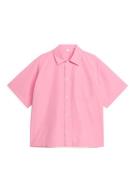 Arket Stückgefärbtes Hemd Rosa, Freizeithemden in Größe 52. Farbe: Pin...