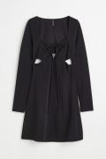 H&M Cut-out-Kleid Schwarz, Party kleider in Größe XXS. Farbe: Black