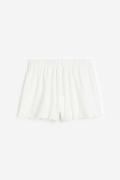 H&M Shorts mit Paperbag-Bund Weiß in Größe 140. Farbe: White