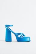 H&M Plateau-Sandalen Blau, Heels in Größe 42. Farbe: Blue