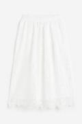 H&M Spitzenrock in A-Linie Weiß, Röcke Größe XS. Farbe: White