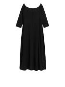 Arket Off-Shoulder-Jerseykleid Schwarz, Alltagskleider in Größe S. Far...