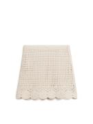 Arket Baumwoll-Minirock mit Spitze Cremeweiß, Röcke in Größe S. Farbe:...