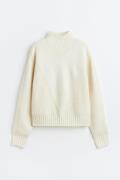 H&M Warmer Pullover mit Turtleneck Cremefarben in Größe XL. Farbe: Cre...