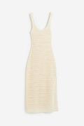 H&M Kleid im Häkellook Cremefarben, Alltagskleider in Größe S. Farbe: ...