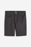 H&M Shorts aus Baumwolltwill Slim Fit Dunkelgrau in Größe W 28. Farbe:...