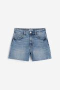 H&M Hohe Denim-Shorts Blau in Größe 58. Farbe: Denim blue