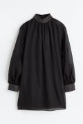 H&M Kleid mit Strass Schwarz, Party kleider in Größe 44. Farbe: Black