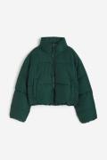 H&M Puffer Jacket Dunkelgrün, Jacken in Größe M. Farbe: Dark green
