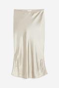 H&M Satinrock Hellbeige, Röcke in Größe XXL. Farbe: Light beige