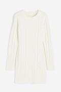 H&M Kleid in Zopfstrick Cremefarben, Alltagskleider Größe XS. Farbe: C...