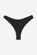 H&M Bikinihose Brazilian Schwarz, Bikini-Unterteil in Größe 50. Farbe:...