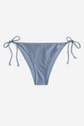 H&M Tie-Tanga Bikinihose Mattblau, Bikini-Unterteil in Größe 50. Farbe...