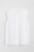 H&M COOLMAX® Top Regular Fit Weiß, Westen in Größe M. Farbe: White