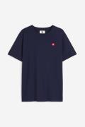 Double A By Wood Ace Badge T-shirt Navy in Größe S