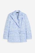 Sister Jane Saphir Rose Jacquard Blazer Blau, Blazers in Größe 40. Far...