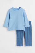H&M 2-teiliges Baumwollset Hellblau/Blau, Kleidung Sets in Größe 68. F...