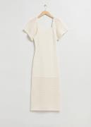 & Other Stories Flared Sleeve Crochet Midi Dress White, Alltagskleider...