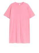 Arket Oversize-T-Shirt-Kleid Rosa/Stückfärbung, Alltagskleider in Größ...