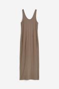 H&M Geripptes Bodycon-Kleid Dunkles Taupe, Alltagskleider in Größe S. ...