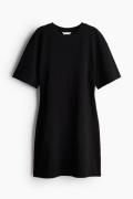 H&M Tailliertes T-Shirt-Kleid Schwarz, Alltagskleider in Größe XS. Far...