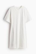 H&M Tailliertes T-Shirt-Kleid Weiß, Alltagskleider in Größe XS. Farbe:...