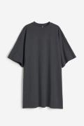 H&M Oversized T-Shirt-Kleid Dunkelgrau, Alltagskleider in Größe XXS. F...