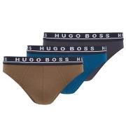 BOSS 3P Cotton Stretch Classic Briefs Blau/Braun Baumwolle Medium Herr...