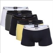 BOSS 5P Jersey Quality Cotton Mix Solid Cotton Trunks Multi-colour-2 B...