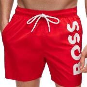 BOSS Badehosen Octopus Swimshort Rot Polyamid Large Herren