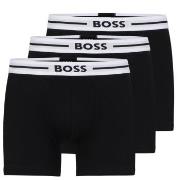 BOSS 3P Solid Cotton Bold Boxer Schwarz Baumwolle Small Herren