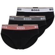 BOSS 3P Solid Cotton Power Brief Schwarz Baumwolle Small Herren