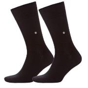 Burlington 2P Everyday Cotton Sock Schwarz Gr 40/46 Herren