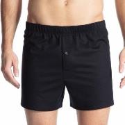 Calida Cotton Code Boxer Shorts With Fly Schwarz Baumwolle Small Herre...