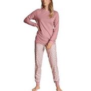 Calida Lovely Nights Pyjama With Cuff Rosa Muster Baumwolle Small Dame...