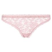 Calvin Klein 2P CK One Lace Thong Hellrosa Nylon Small Damen