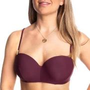 Calvin Klein Core Solid Structured Bandeu Bikini Weinrot B 36 Damen